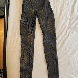 SPANX Shiny Black Leggings